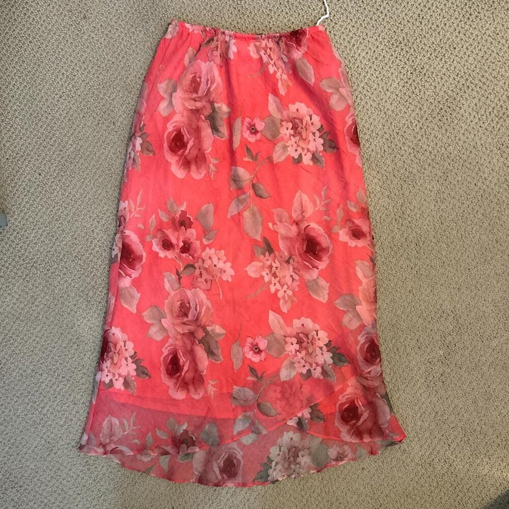 VTG Floral Maxi Skirt